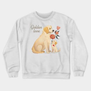 A Golden Gift of Love on Mother's Day Crewneck Sweatshirt